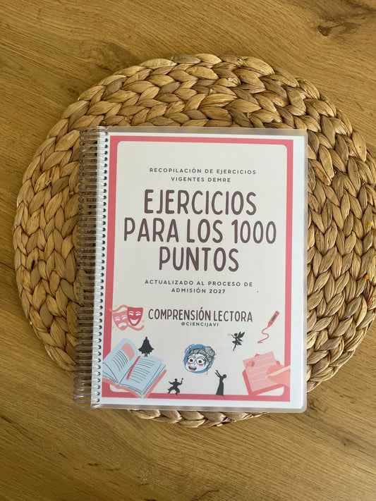 Libro Físico Ejercicios para los 1000 puntos: Competencia Lectora